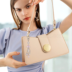 4 шт. 2-х цветные стеклянные подвесные украшения в виде медуз&nbsp;HJEW-SP0001-17