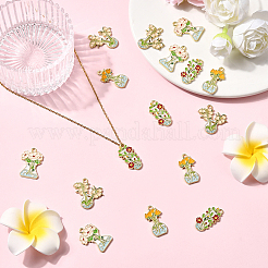 16шт 4 стиля подвески из сплава с эмалью&nbsp;FIND-SC0019-89