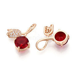 Латунные микро проложить кубического циркония подвески&nbsp;KK-T074-72KCG-02