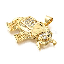 Латунные микро проложить кубического циркония подвески&nbsp;KK-C087-23G