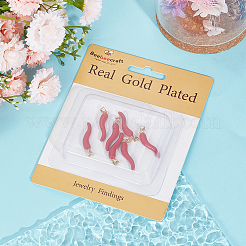 Кулоны с эмалью из латуни&nbsp;KK-BBC0011-36