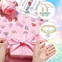 150шт 15 цвета стеклянные подвески&nbsp;PALLOY-CJ00040