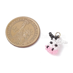 Подвески в виде коровы из стеклянного бисера&nbsp;PALLOY-MZ01002