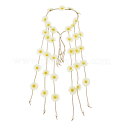 Ткань подсолнух хиппи повязка на голову цветочная корона&nbsp;OHAR-WH0011-12C