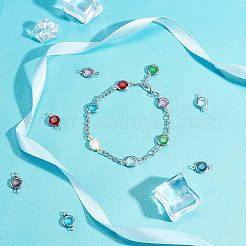 16 шт. 8-х цветные звенья/соединители из нержавеющей стали 304&nbsp;STAS-UN0032-76