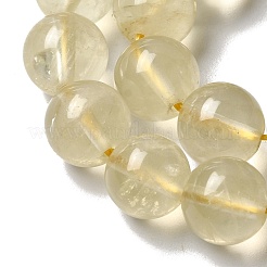 Нити из натуральных бусин лимонного кварца (обработанных нагреванием)&nbsp;G-G286-A04-10mm-01