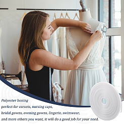 45 м полиэстер и пластиковая окантовка&nbsp;FIND-WH0159-02D