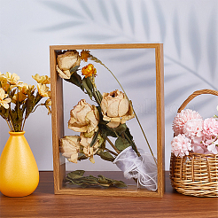 Прямоугольная деревянная подставка для фоторамки&nbsp;AJEW-WH20003-11B