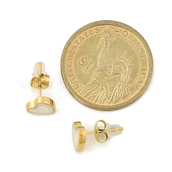 Серьги-гвоздики из нержавеющей стали 304 с эмалью&nbsp;LS-EJEW-G421-01G-01