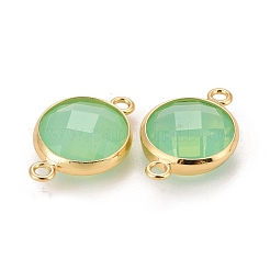 Соединители звеньев латуни стеклянные&nbsp;KK-C228-03G