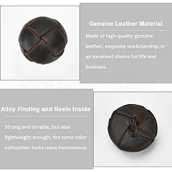 8 шт. пуговицы из коровьей кожи с 1 отверстиями&nbsp;FIND-CY0001-08C