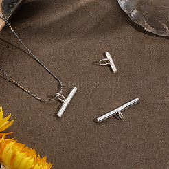 3 шт. 3 стиля 925 серебряных булавки-конвертера для подвески&nbsp;STER-BBC0008-54S