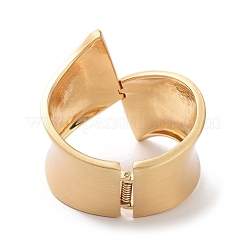 Широкие браслеты из сплава на шарнирах&nbsp;BJEW-C058-02A-G