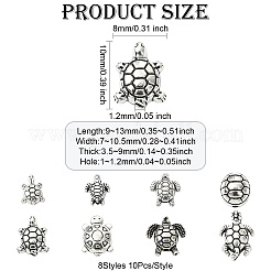 Сплавочные овальные бусины тибетского стиля &nbsp;FIND-CJ0003-64