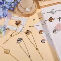 Изготовление браслетов из цепей из нержавеющей стали 304&nbsp;BJEW-CA00003