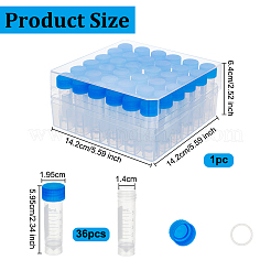 36шт пластиковые пробирки&nbsp;CON-OC0001-81