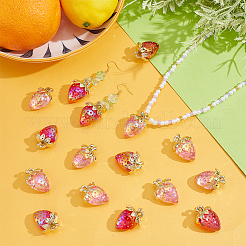 16шт 2 цвета прозрачные акриловые подвески&nbsp;MACR-UN0001-07