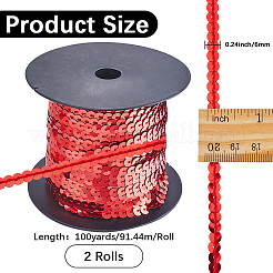 2 рулон пластиковых бусин-пайеток&nbsp;FIND-CY0001-13C