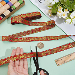 Вышивка полиэфирными лентами в этническом стиле&nbsp;OCOR-WH0109-042A-01