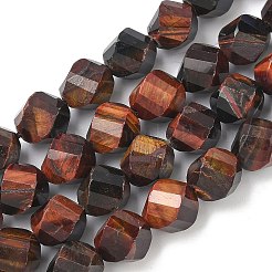 Природных тигровый глаз бисер нитей&nbsp;G-C267-B15