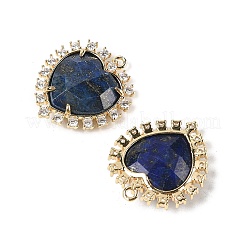 Подвески в форме сердца из натуральных смешанных драгоценных камней&nbsp;G-I382-03G