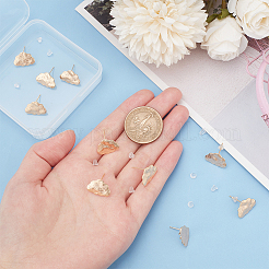 10 шт. фурнитура для сережек-гвоздиков в форме облака из латуни&nbsp;EJEW-BC0001-13