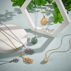 6 шт. 6 стиля 304 нержавеющая сталь кабельная цепь ожерелье изготовление&nbsp;NJEW-PH0001-34A