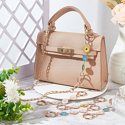 5 шт. 5-цветные эмалевые удлинители для ремешка кошелька из сплава подсолнечника&nbsp;FIND-WR0009-35