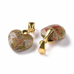 Природные подвески Unakite&nbsp;G-C023-07E