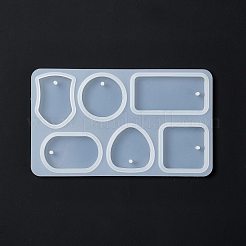Diy щит и геометрическая форма кулон силиконовые Молды&nbsp;DIY-G067-06A
