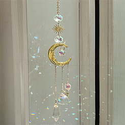 1 шт. стеклянная каплевидная большая подвеска-украшение&nbsp;HJEW-LP0002-57