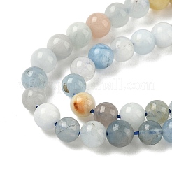 Природные Аквамарин бисер нитей&nbsp;G-D327-A01-5mm