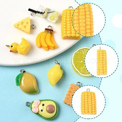 10 шт. подвески в виде бутылок из стекла и смолы в двух стилях&nbsp;CRES-FS0001-26