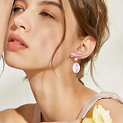 24 шт. 6-цветная фурнитура для сережек-гвоздиков из сплава&nbsp;FIND-SC0016-80