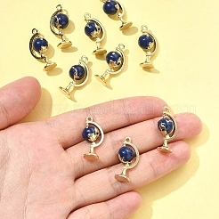 10шт подвески из эмалированного сплава с покрытием из светлого золота&nbsp;ENAM-FS0003-10