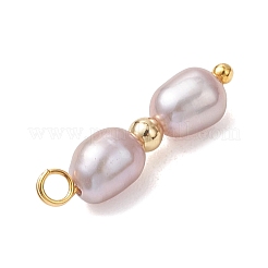 3 шт. 3 подвески из натурального культивированного пресноводного жемчуга в форме риса&nbsp;PALLOY-JF04819