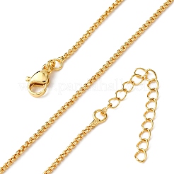 Ожерелья из латунной цепочки-коробки толщиной 1.5 мм&nbsp;NJEW-C094-04G