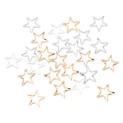 24 шт. 2-х цветные латунные соединительные кольца&nbsp;KK-TA0003-09-RS