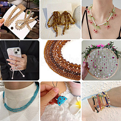 6 нити 6 стилей стеклянных бусин нити&nbsp;EGLA-TA0013-21D