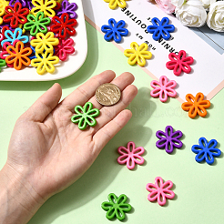 80 шт. Непрозрачные акриловые бусины&nbsp;SACR-SP0001-37