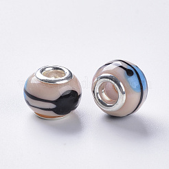 Бусины лэмпворк европейского стиля &nbsp;LAMP-S193-008G