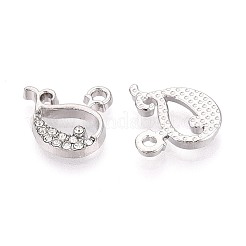 Подвески из сплава и хрусталя со стразами&nbsp;PALLOY-T095-02P