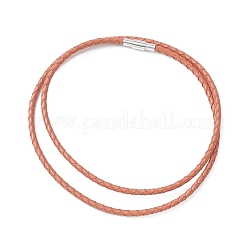 Круглые плетеные кожаные шнурки в стиле панк-рок&nbsp;NJEW-JN05861-02