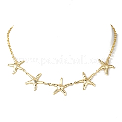 Ожерелье-нагрудник в виде морской звезды из нержавеющей стали Ocean 304 для женщин&nbsp;NJEW-JN05920