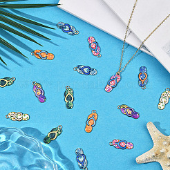 40 шт. Подвески из сплава с эмалью&nbsp;ENAM-SC0007-34