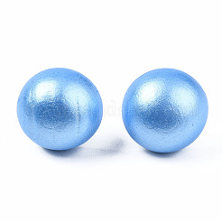 Расписные полукруглые деревянные серьги для девочек и женщин&nbsp;EJEW-T017-02B