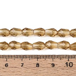 Прозрачные стеклянные бусины&nbsp;X-GLAA-R024-6x8mm-14