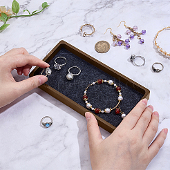 1 шт. деревянные подносы для ювелирных изделий&nbsp;AJEW-PH0006-95A