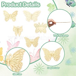 50 шт. 5 стиля необработанного деревянного выреза&nbsp;AJEW-CJ0001-42