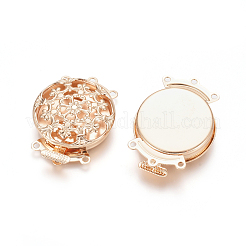 Застежки латунные коробки&nbsp;KK-L053-04KCG